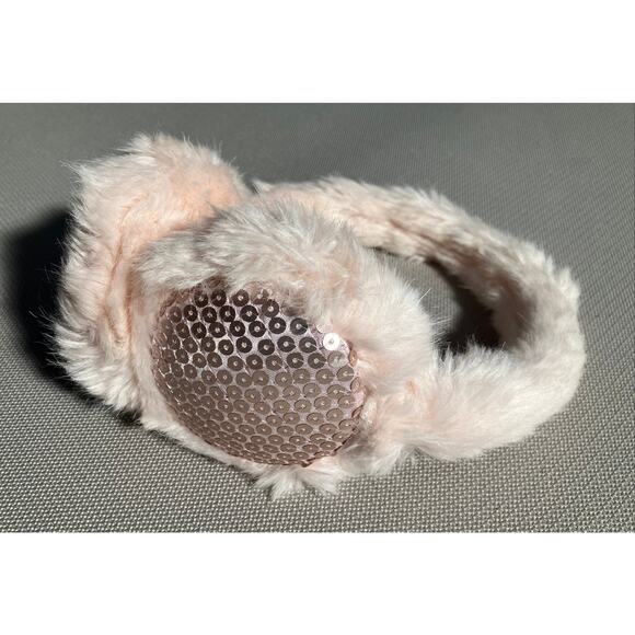 Kohls Candie’s Pink Furry Hat Scarf Muff Set - Picture 3 of 8